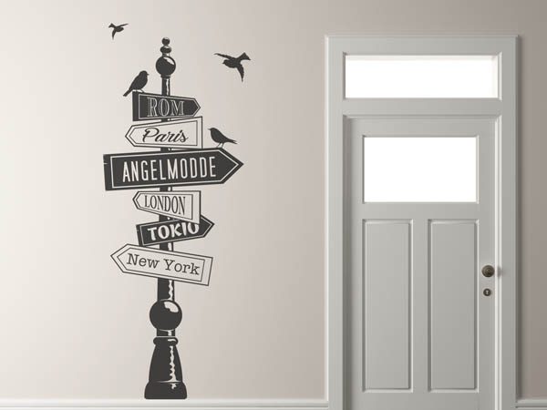 Wandtattoo Angelmodde Wegweiser