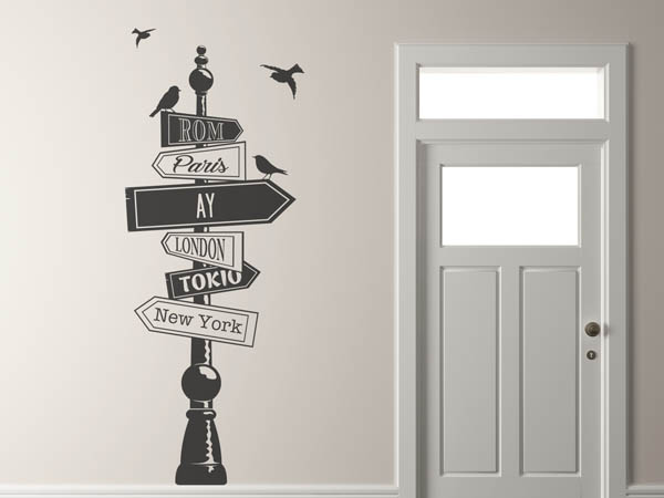 Wandtattoo Ay Wegweiser