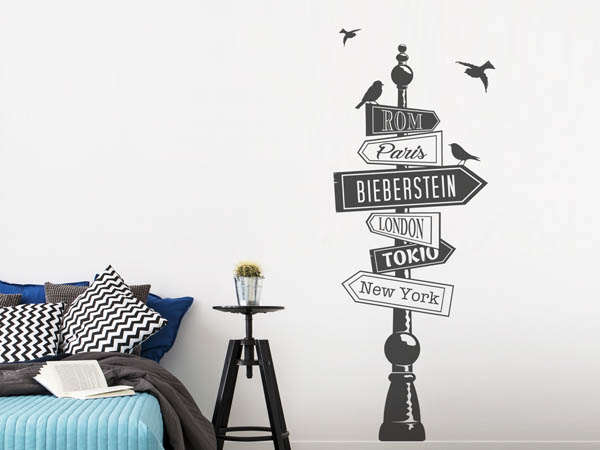 Wandtattoo Bieberstein Wegweiser