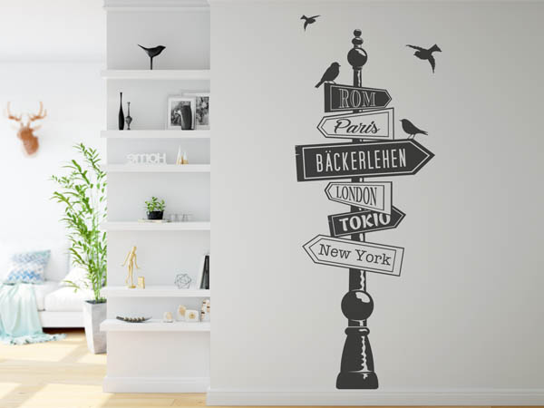 Wandtattoo Bäckerlehen Wegweiser