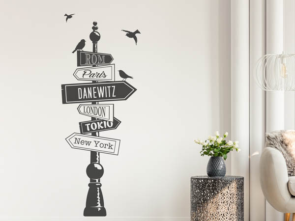 Wandtattoo Danewitz Wegweiser