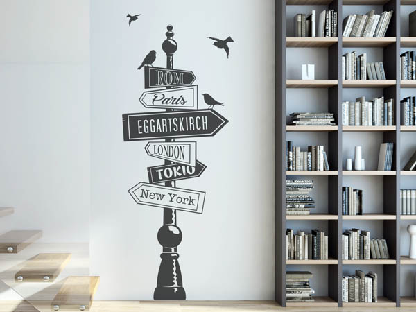 Wandtattoo Eggartskirch Wegweiser