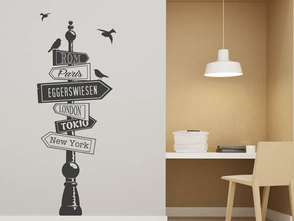 Wandtattoo Eggerswiesen Wegweiser