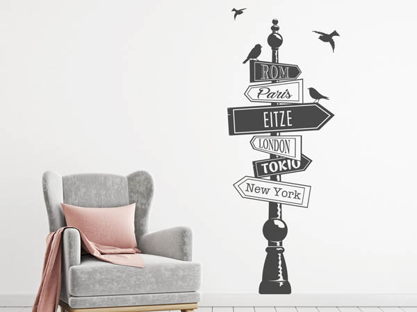 Wandtattoo Eitze Wegweiser