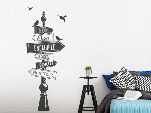 Wandtattoo Engmühle Wegweiser