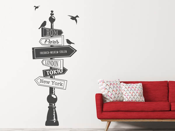 Wandtattoo Friedrich-Wilhelm-Stollen Wegweiser