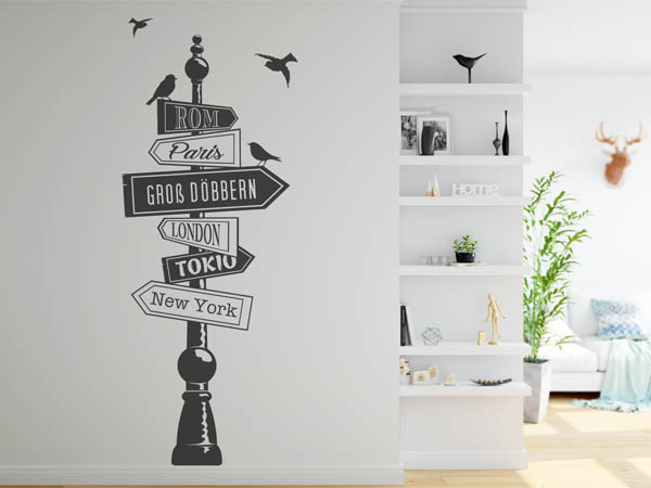 Wandtattoo Groß Döbbern Wegweiser