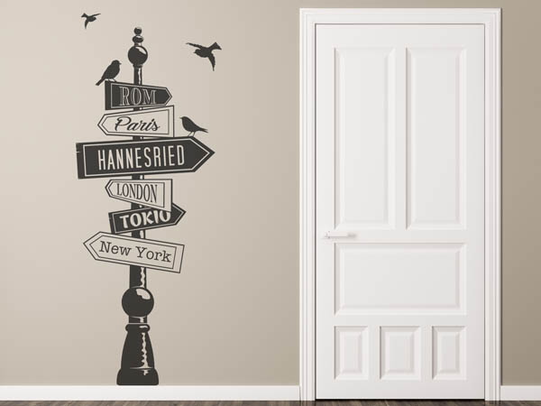 Wandtattoo Hannesried Wegweiser