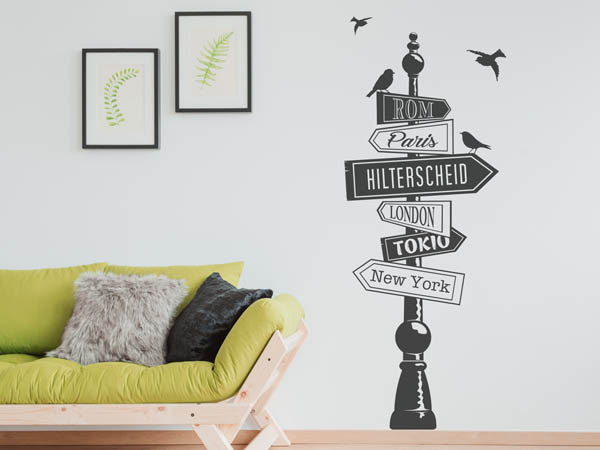 Wandtattoo Hilterscheid Wegweiser