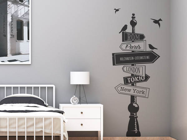 Wandtattoo Holzhausen-Externsteine Wegweiser