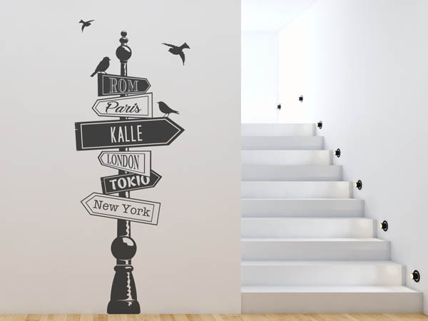 Wandtattoo Kalle Wegweiser