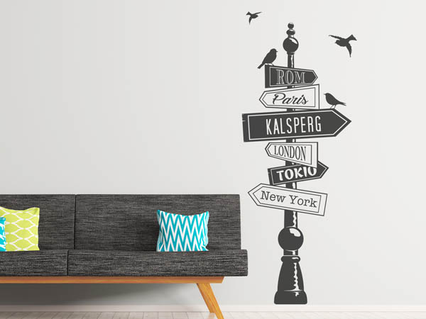 Wandtattoo Kalsperg Wegweiser