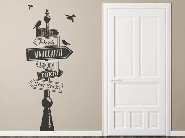 Wandtattoo Marquardt Wegweiser