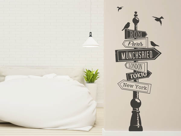 Wandtattoo Münchsried Wegweiser