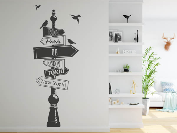 Wandtattoo Ob Wegweiser