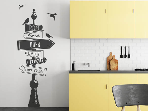 Wandtattoo Oder Wegweiser