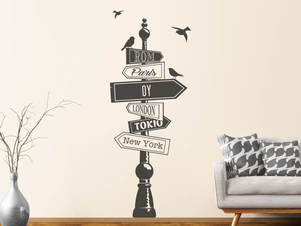 Wandtattoo Oy Wegweiser