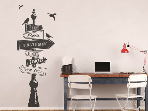 Wandtattoo Preußisch Oldendorf Wegweiser