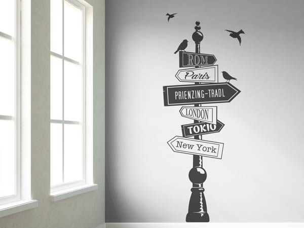 Wandtattoo Prienzing-Tradl Wegweiser