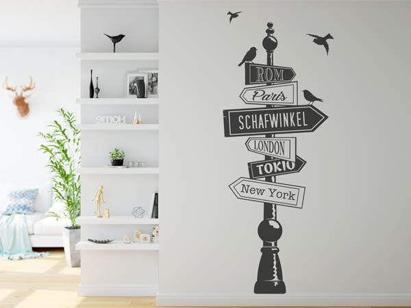 Wandtattoo Schafwinkel Wegweiser