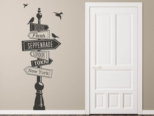 Wandtattoo Seppenrade Wegweiser