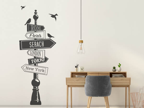 Wandtattoo Serach Wegweiser