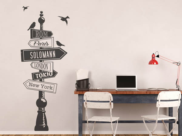 Wandtattoo Solomann Wegweiser