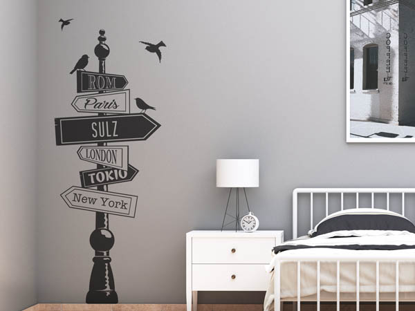Wandtattoo Sulz Wegweiser