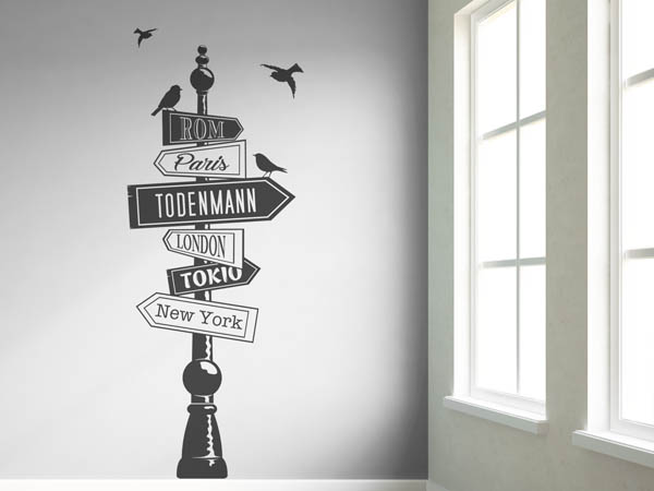 Wandtattoo Todenmann Wegweiser