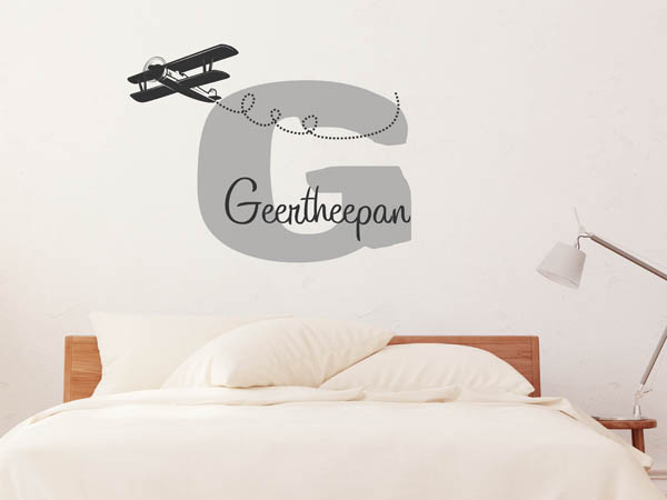 Wandtattoo Geertheepan mit Flugzeug