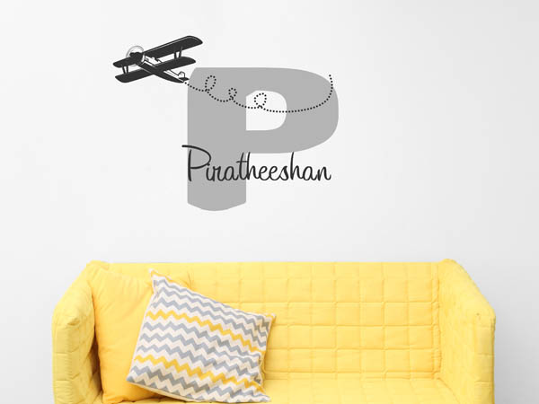 Wandtattoo Piratheeshan mit Flugzeug