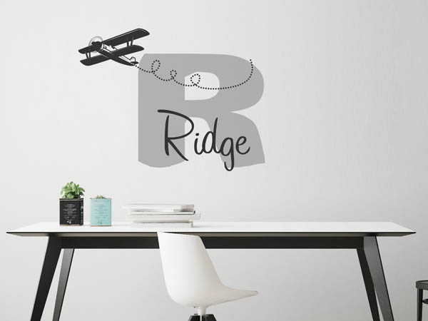 Wandtattoo Ridge mit Flugzeug