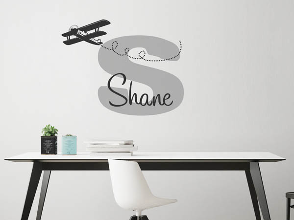 Wandtattoo Shane mit Flugzeug