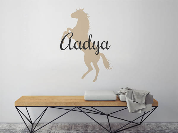 Wandtattoo Aadya mit Pferd