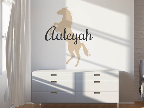 Wandtattoo Aaleyah mit Pferd