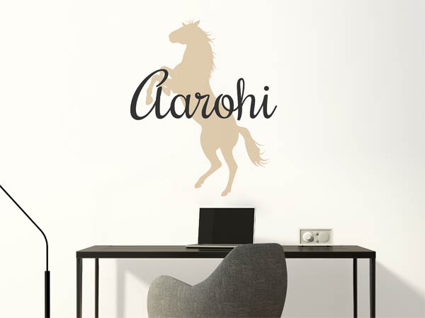 Wandtattoo Aarohi mit Pferd