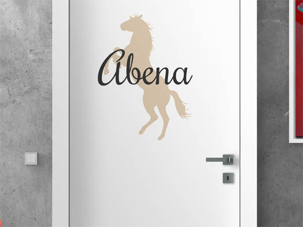 Wandtattoo Abena mit Pferd