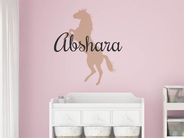 Wandtattoo Abshara mit Pferd