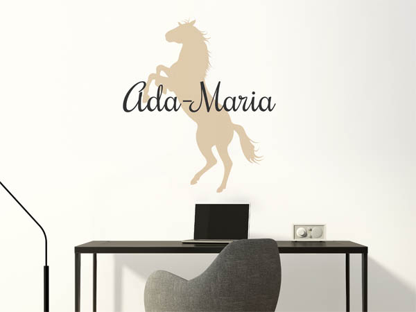 Wandtattoo Ada-Maria mit Pferd
