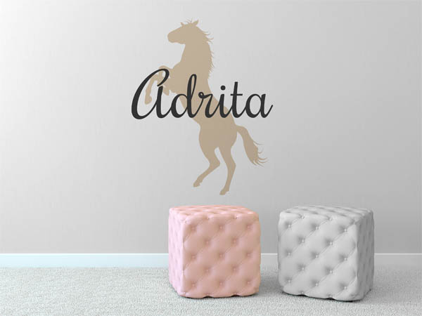 Wandtattoo Adrita mit Pferd