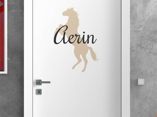 Wandtattoo Aerin mit Pferd