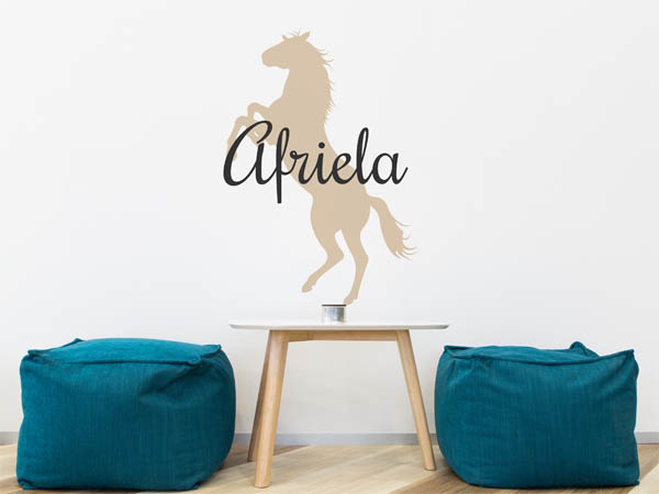 Wandtattoo Afriela mit Pferd