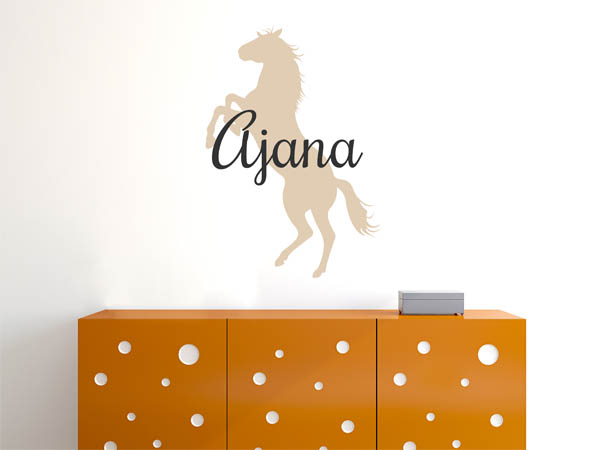 Wandtattoo Ajana mit Pferd