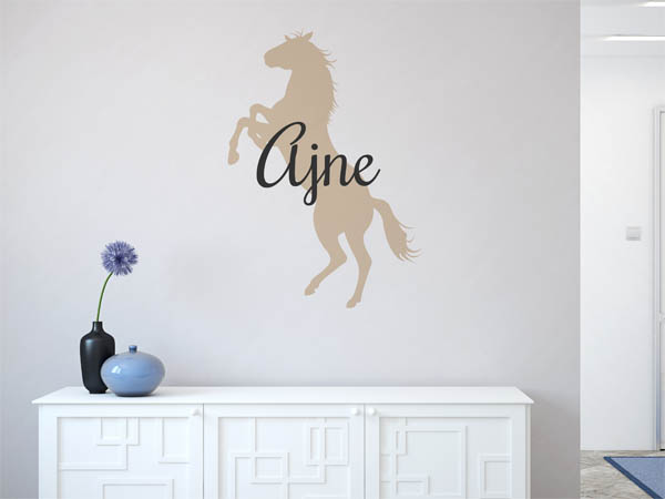 Wandtattoo Ajne mit Pferd