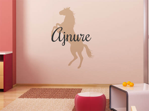Wandtattoo Ajnure mit Pferd