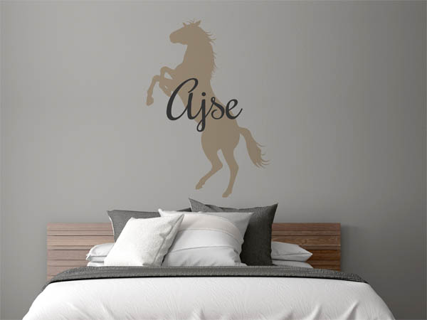 Wandtattoo Ajse mit Pferd