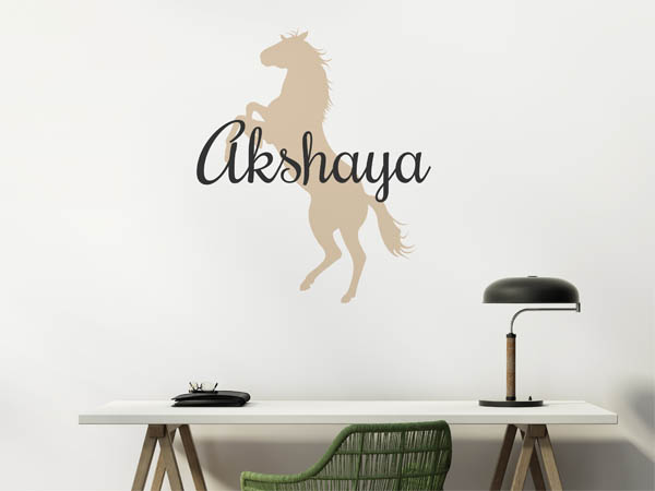 Wandtattoo Akshaya mit Pferd