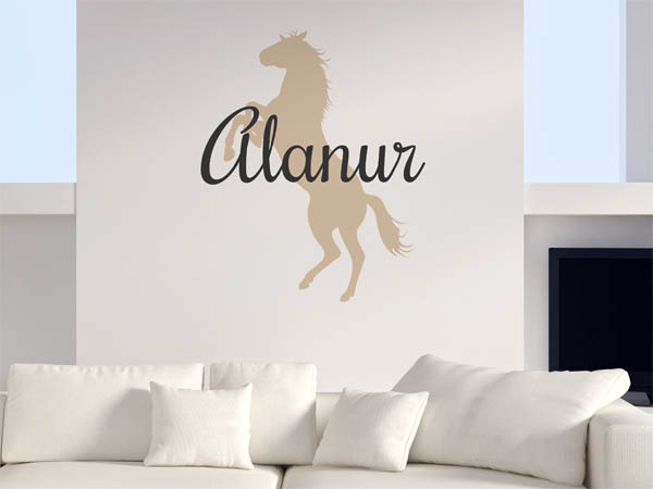 Wandtattoo Alanur mit Pferd