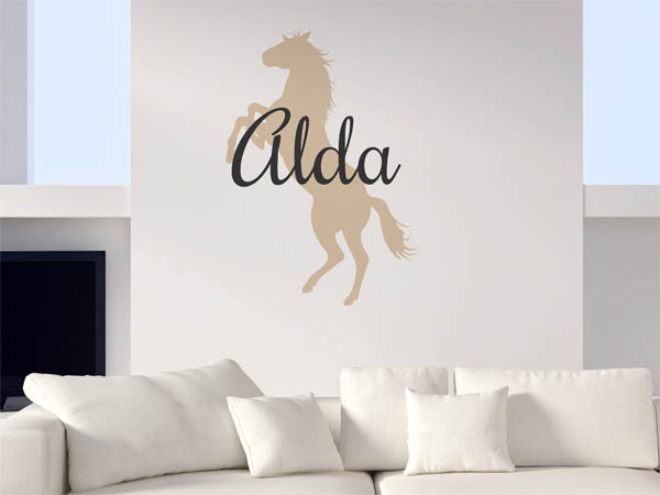 Wandtattoo Alda mit Pferd