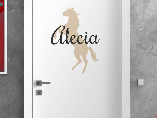 Wandtattoo Alecia mit Pferd